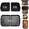 Air Fryer Mould, 3 Pcs Flat Air Fryer Accessory for Ninja Air Fryer 10.4L AF500EU, Reusable Silicone Air Fryer Mould for Ninja Air Fryer 10.4L (3 pcs) - Image 2