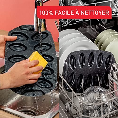 Tefal Cake mould 10 trays, non-stick coating, recycled and recyclable aluminium, pastry well golden, Made in France, PerfectBake J5734202 - Image 6