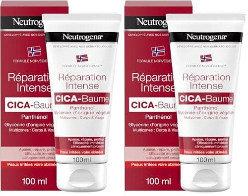 Neutrogena Cica Balm Body and Face Cream with Vegetable Glycerin, Intense Repair for Damaged Skin, 100 ml (Pack of 2) - Image 2