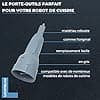 Lichtblau Tool holder grey Bosch food processor I Replacement for Bosch MCM3100W, MCM3110W & MCM3200W I Rotary chopper holder I Spare part Bosch food processor - Image 5