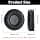 Yizhet 1 Pair 80mm Replacement Ear Pads for Sony Philips ATH Headphones Comfortable Foam Diameter 80mm Black - Image 4