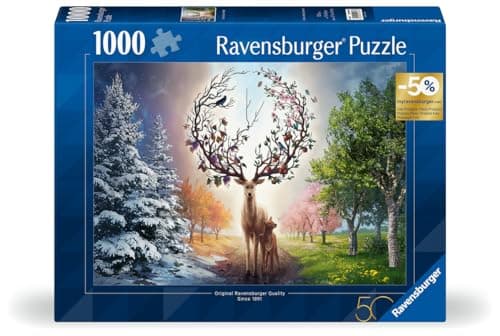 Ravensburger - 12001088 - Deer Puzzle - Adult Puzzle 1000 Pieces Animals - 50 Years Edition - Adults and Children from 14 Years - Image 6