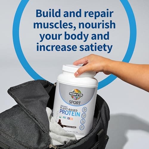Garden of Life Sport Organic Plant-Based Protein, Chocolate - 840g - Image 3