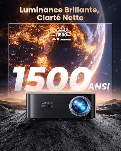 4K Projector 【1500 ANSI/Google TV/Netflix Disney+Official】 4K Auto Focus/Keystone Projector WiFi6 Bluetooth FHD 1080P Native, Voice Control, Overhead Projector 350 Inches Zoom 50% Home Cinema HDMI Arc - Image 4