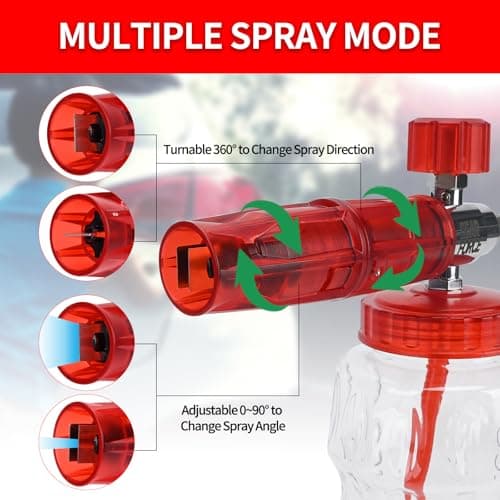 BEAR FORCE M22 ID14MM Spray Gun & 1/4" Quick Connector Snow Foam Lance For Karcher K1-K7 Pressure Washer - Image 7