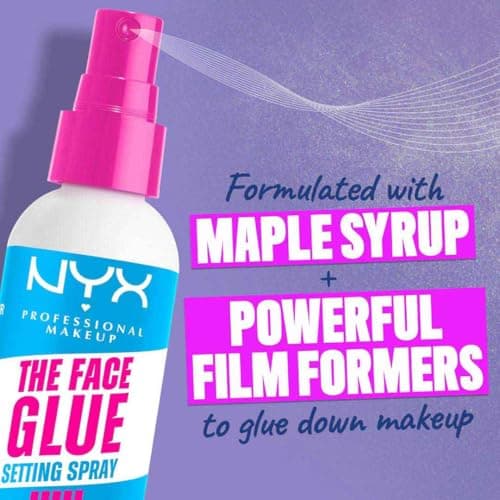 NYX Professional Makeup - Makeup Fixing Spray - Transfer Resistant and Waterproof - Long-Lasting 24H - Vegan Formula - The Face Glue Setting Spray - 60ml - Image 5