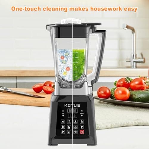 KOTLIE NY-8088EJA Blender grand récipient 2 L, 7 fonctions alimentaires, avec fonction auto-nettoyante (sans chauffage) - Image 5