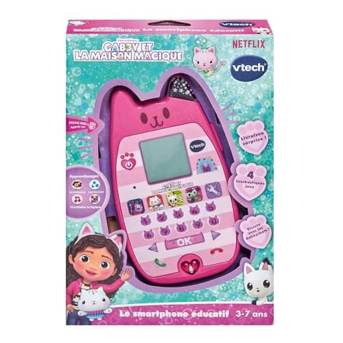VTech - Gabby and the Magic House, Educational Smartphone, Children's Mobile Phone with Backlit Screen, 4 Games, Luminous Cat Ear, Gift for Children from 3 to 7 Years - Image 6