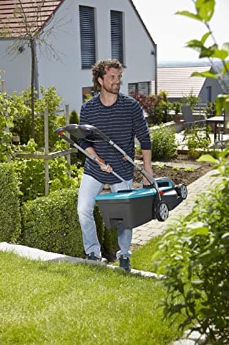 Powermax Li-40/32Gardena Battery Lawnmower: Lawnmower up to 280 m², Cutting Width 32 cm, Capacity 40 L, Cutting Height 20-60 mm, Folding Handlebar, Battery and Charger (5033-20) - Image 4