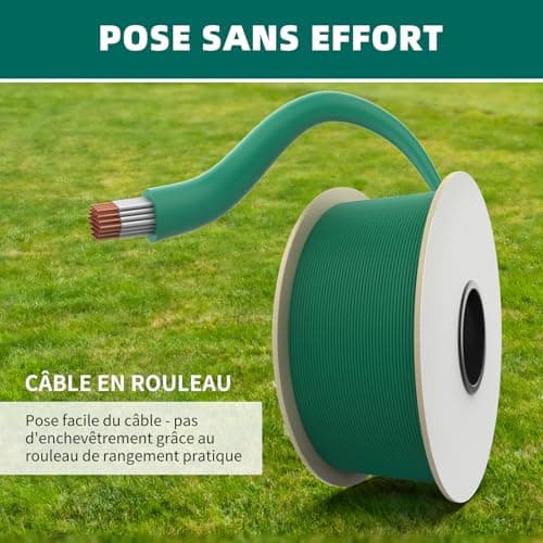 HAUSPROFI Robot Lawnmower Cable 100 m Universal Compatible Robot Lawnmower Wire, Quality Tinned Copper Peripheral Cable, Cable for Husqvarna, Worx, Gardena, Bosch, Yard Force etc - Image 4