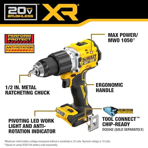 DeWalt DCD805N-XJ 18 V Impact Drill - Image 8