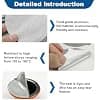 100 Pcs 37mm Aluminum Foil Lids for Espresso Capsules Reusable Capsule Cap Sticker Compatible with Nespresso (Silver) - Image 5