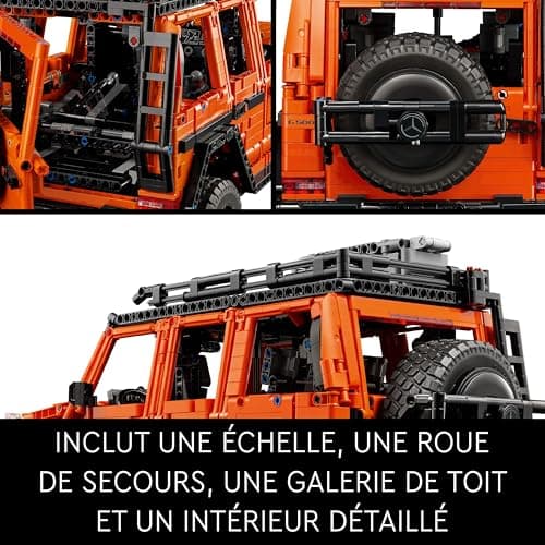 LEGO Technic Mercedes-Benz G 500 PROFESSIONAL Line - Maquette Voiture à Construire pour Adultes - Modèle de Classe G - Idée Cadeau pour les Passionnés de 4x4 et Véhicules de Luxe à Collectionner 42177 - Image 7
