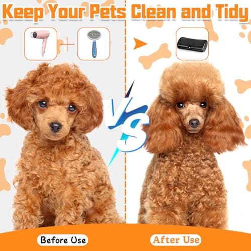 Hair Removal Brush for Dogs, Dog Toilet, Hair Removal Comb for Cats, Furminator for Long and Short Hair, Horses, Cats, Rabbits of All Types - Image 8