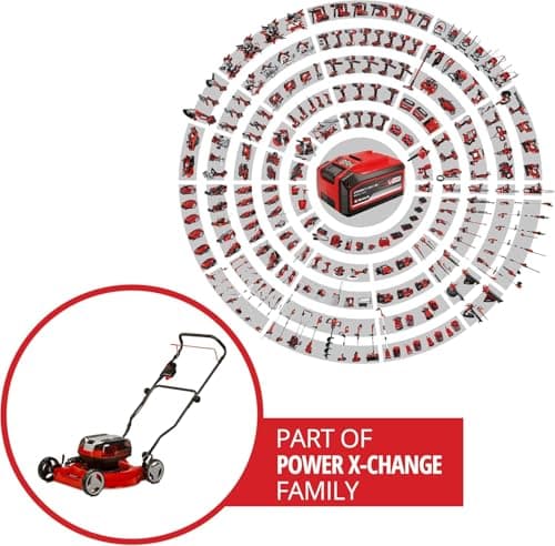 Einhell GE-CM 36/48 Li M-Solo Power X-Change Cordless Lawnmower (36 V, 48 cm Cutting Width, Up to 1000 m², Mulching Function) Delivered without Battery or Charger - Image 4
