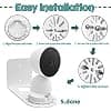 sciuU Wall/Ceiling Mount Compatible with Google Nest Cam (Indoor, with Cable/Outdoor Battery), Thickened Metallic Ultra-Hard Accessories Bracket for Indoor Surveillance Camera - Image 7