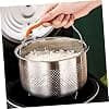 PRETYZOOM Panier Vapeur Inox Multi-usage avec Poignée Antidérapante Accessoire Cuiseur Riz et Vapeur Résistant Chaleur pour Cocotte et Casserole - Image 7