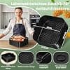 22CM Air Fryer Accessories for Philips 2000 Series 6.2L NA230, 7.2L, Ninja MAX PRO 6.2L AF180EU, Cosori Turbo Blaze 5.5L 6L 6.2L, 8PCS Reusable Silicone Mould Air Fryer Accessories, BPA Free - Image 4