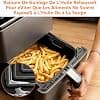 YINGRACE 23CM Air Fryer Accessories, Silicone Mould for Russell Hobbs XXL 8L 8.3L, Cecotec 7.6L, COSORI 6L/6.2L/6.4L, Foldable and Reusable Instead of Baking Paper Oil-free Fryer Accessory - Image 6