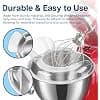 MMOBIEL Artisan & Classic Series Tilt Head 4.5-5 Quart Pouring Shield for KitchenAid - Splash Guard for Stainless Steel, Glass and Ceramic Bowls - Image 6
