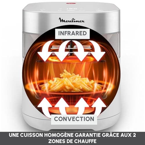 Moulinex Easy Fry Infrared 7L, Air Fryer, Exclusive Infrared Technology, Faster, More Even, Large Capacity, EZ831GF0, Nude Grey - Image 6