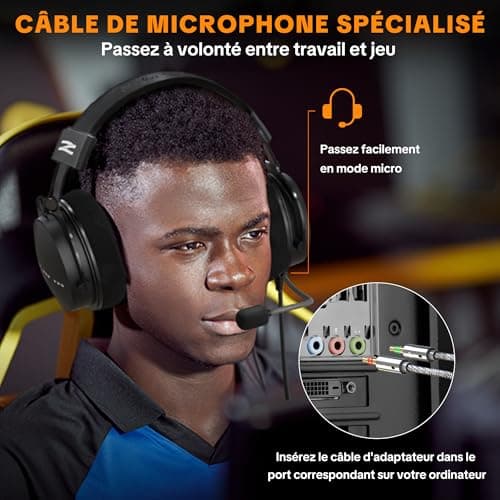 W550X Professional Studio Headphones, Closed Over-Ear Headphones with Leather & Velvet Cushions and Detachable Cables for Recording, Mixing, Mastering, DJ Monitoring, Gaming - Image 5