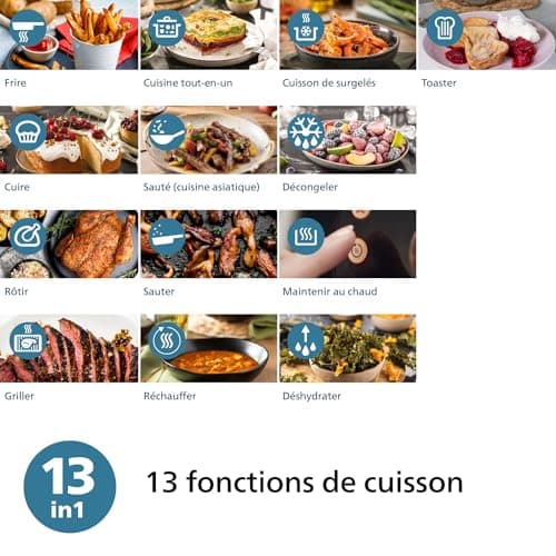Philips Airfryer 2000 Series - Air Fryer 4.2L, 13 Cooking Modes, RapidAir Technology, Up to 90% Less Fat, Cooking Window, Touch Screen, Black (NA229/00) - Image 6