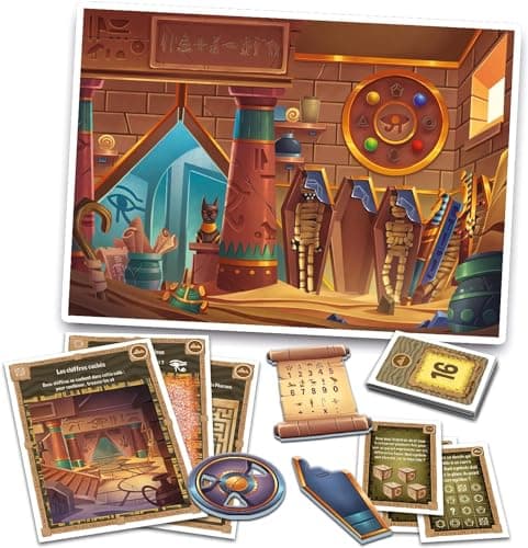 Clementoni | Escape Game Child 8+ | Cooperative Educational Board Game | 3 Theme Adventures: Pharaoh's Pyramid, Cursed Castle, Space | Logic Activity | Gift Idea - Image 7