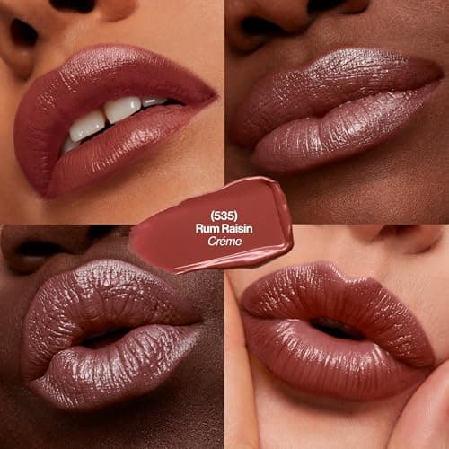 REVLON Rouge à lèvres Super Lustrous, Formule crémeuse pour des lèvres douces et pulpeuses, Sensation d'hydratation, 535 Rum Raisin, 4,2g - Image 4