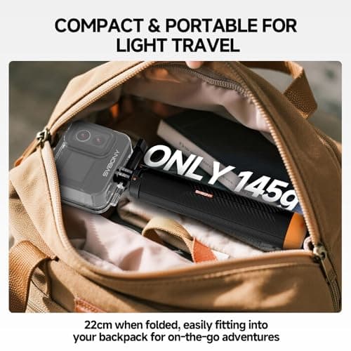 Svbony (2nd) 3in1 Waterproof Selfie Stick Compatible with GoPro Hero 13, 12, 11, 10, 9, 8, Compatible with DJI Osmo Action 5 Pro 4 3, Compatible with Insta360 Ace Pro 2, Suitable for Water Sports - Image 8