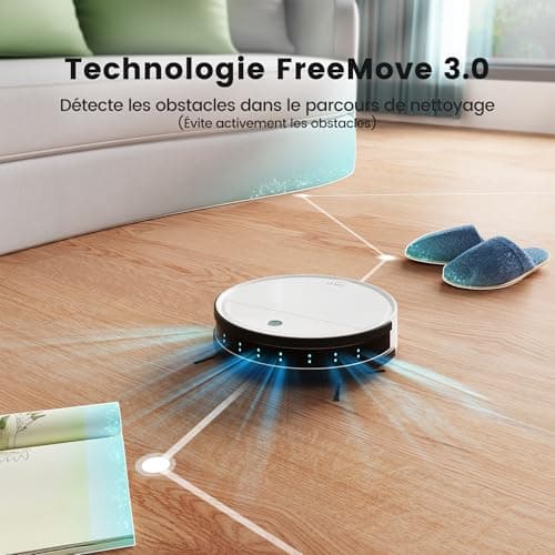 OKP K5 Robot Vacuum Cleaner, 2500 Pa, 120 Min, Self-Recharge, Programmable with 3 Power Modes, Auto Return to Station, Quiet, Wi-FI/Alexa/App, Suitable for Hard Floors, Pet Hair and Carpet - Image 4