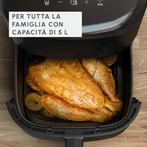 Moulinex Friteuse sans huile, Capacité XL 5L, Jusqu'à 6 personnes, 10 Programmes automatiques, Air Fryer, Ecran tactile digital, Gain de temps et d'énergie, Easy Fry Max, EZ245820 - Image 8