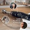 Bosch, Hand Blender, ErgoMaster Series 4, 1000 Watt Air-Cooled Motor, Dynamic Speed Control, QuattroBlade Pro Knife, Accessories Included, MSM4B610 - Image 5