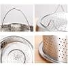 Steamer Basket, Insert Steamer Baskets, 20 cm Stainless Steel Insert with Handle, Steamer Basket for Instant Pot, Steamer Basket Vegetables - Image 7