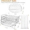 Air Fryer Accessories, 3 Tier Air Fryer Rack Multifunctional Stainless Steel Airfryer Rack Accessories For Philips Essential Airfryer XL 6.2L COSORI 5.5L Ninja Max Pro AF180EU - Image 3