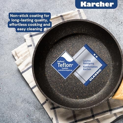 Karcher 2-in-1 Cast Aluminium Induction Sauté Pan with Lid/Cooking Dish, 8.7 Litre, 41.5 x 25.5 cm - Image 8
