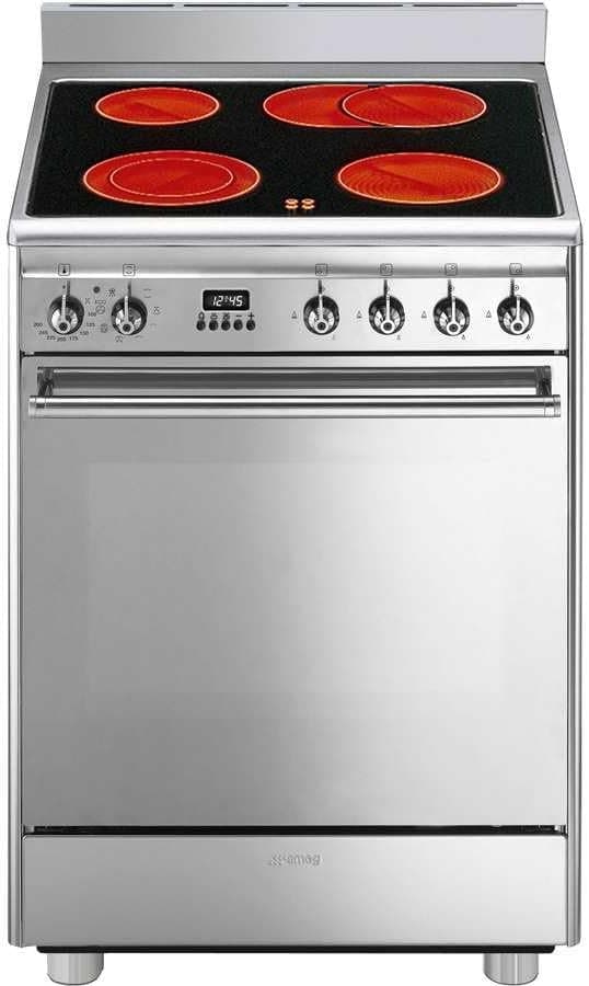 Cooker SMEG cx68 cm8 Stand stainless steel bäter Zone 60 cm Electric cooking stove Cooking - Image 1