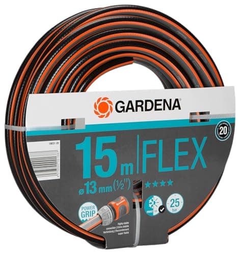 Gardena Comfort FLEX Hose 13 mm (1/2 Inch), 15 m: Flexible and dimensionally flexible garden hose with power handle profile, printed at 25 bar, without system parts (18031-20) - Image 5