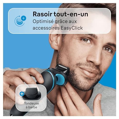 BRAUN Men's Electric Shaver Series 5 51-M4500cs, Waterproof, 3 Flexible Blades for Gentle Shaving and Shaving, Shaving Set with Beard Trimmer and Cleaning Brush - Image 7