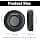 Yizhet 1 Pair 50mm Replacement Ear Pads - Audio Foam Cushions for Sony, Philips, ATH, and More Headphones (Black, Diameter: 50mm) - Image 4
