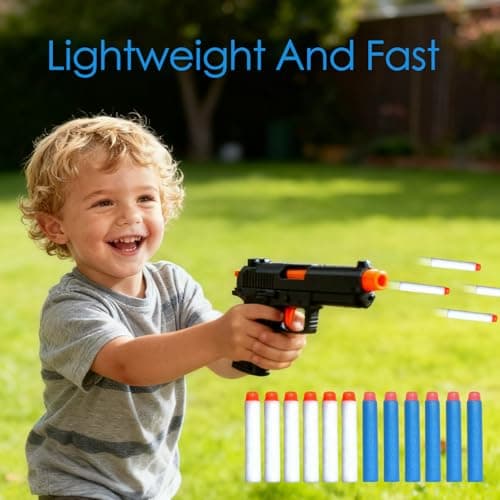 Balles Nerf, 200 fléchettes Nerf, 7,2 cm Balles Pistolet Jouet ParaNerf Series Blasters, Fléchettes en Mousse de Recharge, NerfDarts pour Blaster, Cadeau de fête - Image 7