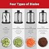 GVODE Stainless Steel Mandolin for KitchenAid Blender - KitchenAid Accessory with 4 Stainless Steel Blades, Dishwasher Safe (Silver) - Image 7