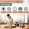 UNBOX Air Fryer Accessories Compatible with Philips 2000 Series 6.2L (NA230), Cecotec 5.5L, Moulinex 6.5L, Ninja 4.7L, COSORI 5.5L - With Reusable Silicone Airfryer Mould, Pizza Tray - Image 6