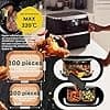 300PCS Air Fryer Baking Paper for Ninja Foodi Flexdrawer 10.4L Dual Zone Air Fryer, Accessories for Ninja AF500EU AF500EUCP Airfryer, Parchment Paper Airfryer for Cosori 10L/ Cecotec 9L - Image 4
