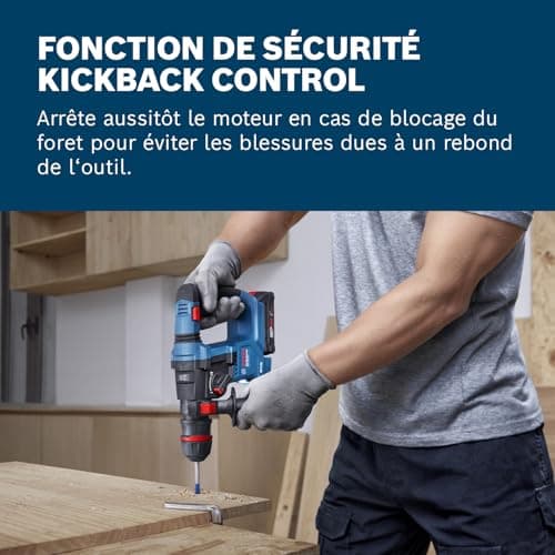 Bosch Professional 18V GBH 18V-18 X Cordless Drill System (Onechuck chuck, 2 batteries 18V 2.0Ah, GAL 18V-40, GDE 24) - Image 5
