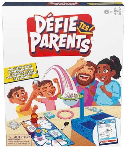 Spin Master Games - Défie Tes Parents 2025 - Jeu De Société Où Parents Et Enfants S’affrontent - Jeu De Plateau pour La Famille avec Questions Et Défis Amusants - Jouet Enfant 6 Ans Et + - Image 3