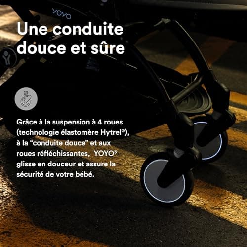 Stokke YOYO3 6+ Stroller - Black Frame + Colour Pack 6+ Stone + Hood - Easy Folding, Lightweight & Compact - Cabin Luggage Compatible - Image 6