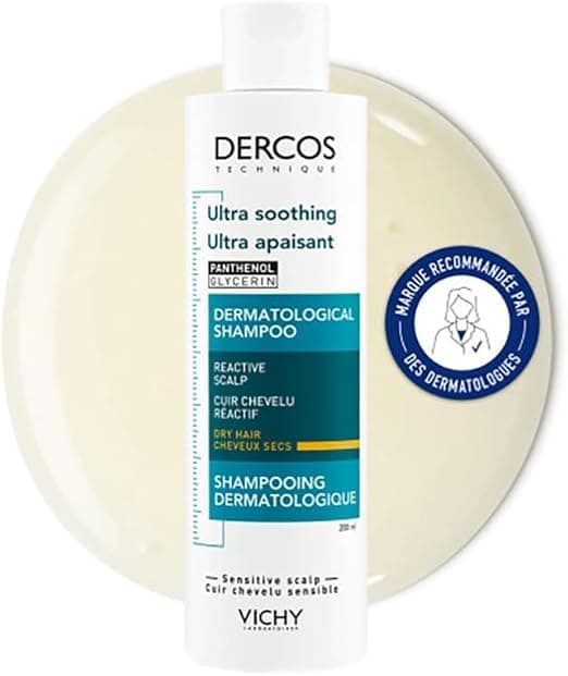 Vichy, Dercos, Ultra-Soothing, Anti-Itching Shampoo, Dry Hair, 200 ml