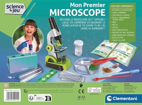 Clementoni | Mon Premier Microscope – Scientific Toy for Children 8+ | Zoom up to 150x | Observation Kit with Blades and Accessories | Natural Science Activity | Educational Gift Idea - Image 4