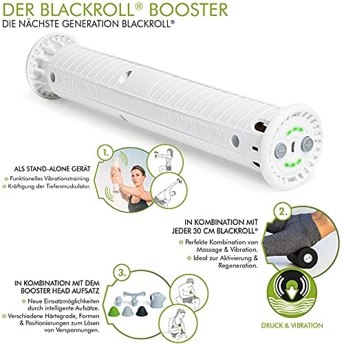 BLACKROLL® Booster Vibration Core - the original. (30 cm). Deep and effective vibration massage with continuous intensity control - Image 5